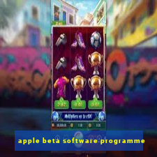 apple beta software programme